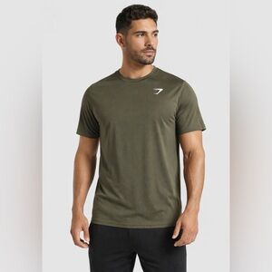 Gymshark Khaki Short Sleeve Tee